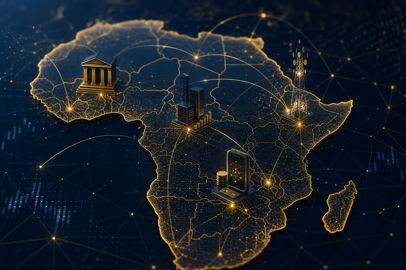 African digital economy network visualization